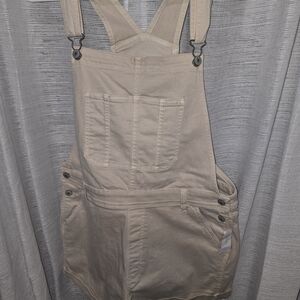 American Eagle Beige Overalls with Pockets Nwt